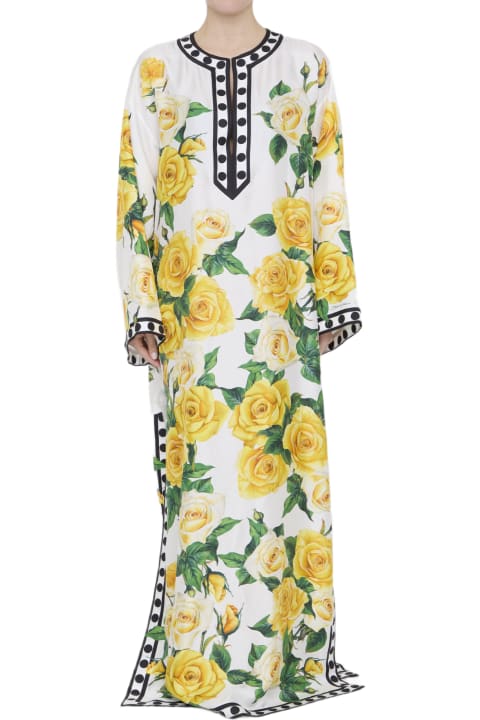 Dolce & Gabbana Dresses for Women Dolce & Gabbana Rose-print Caftan