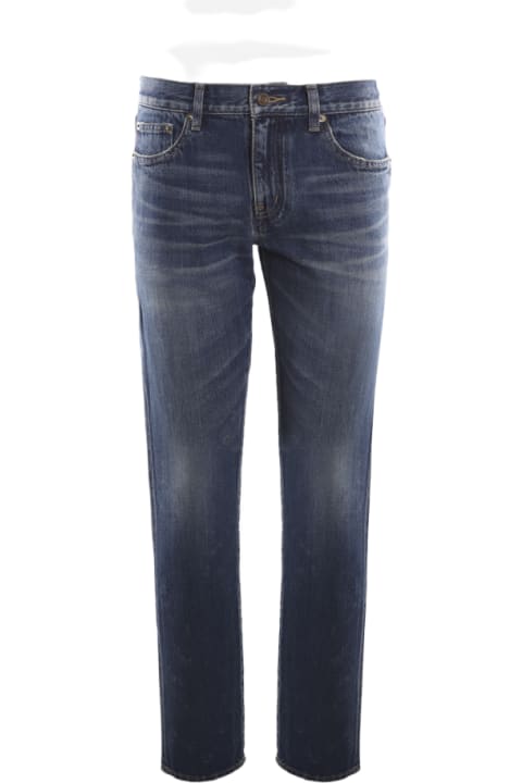 Fashion for Women Saint Laurent Cotton Denim Boyfriend Jeans
