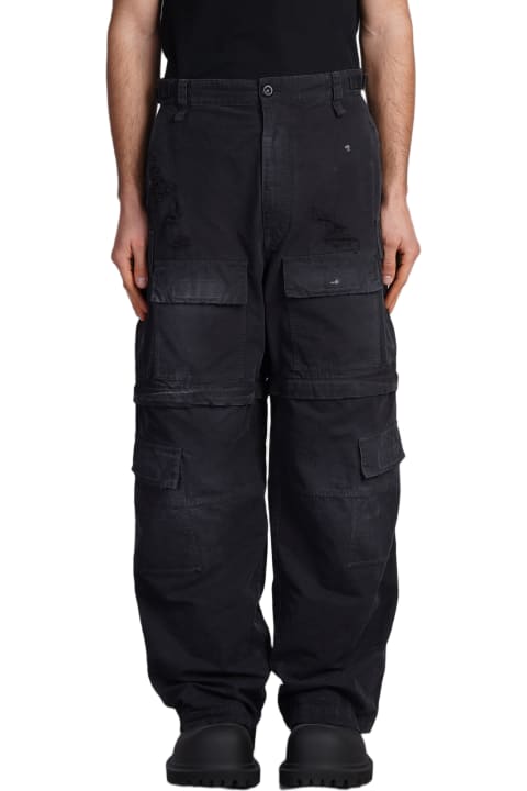 Pants for Men Balenciaga Pants In Black Cotton