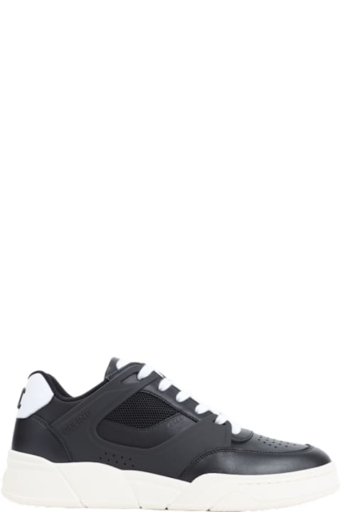 Celine for Kids Celine Ct-09 Leather, Rubber And Mesh Sneakers