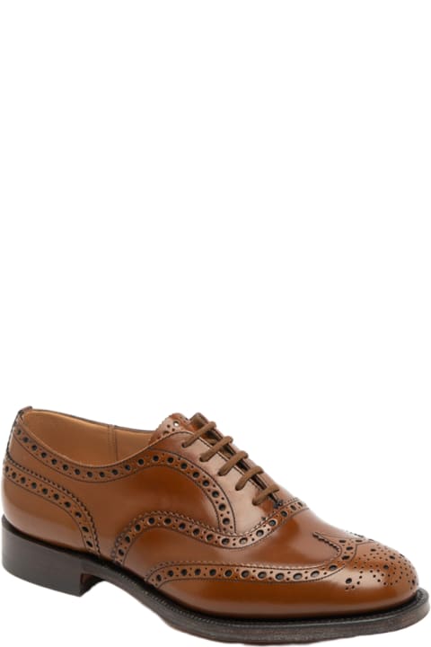 Church's Shoes for Men Church's Burwood 81 Sandalwood Polishbinder Full Brogue Oxford Shoe