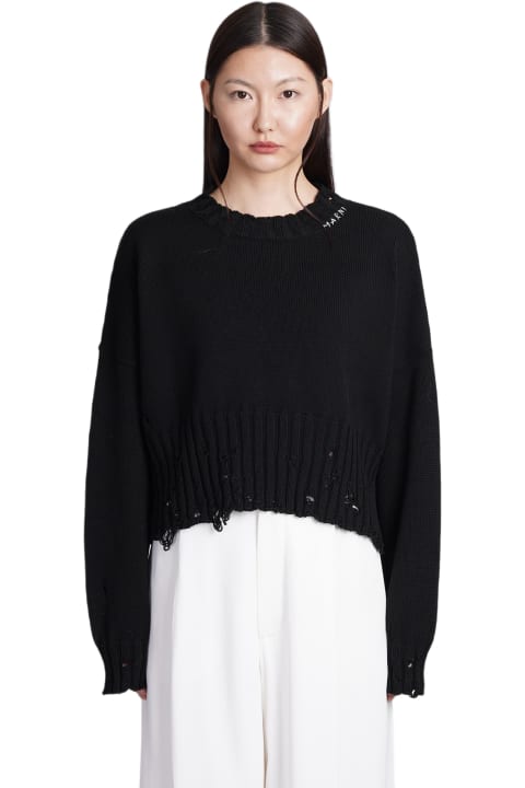 Marni Sweaters for Women Marni Knitwear In Black Cotton