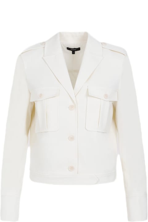 Theory Coats & Jackets for Women Theory Wool Boxy Jacket