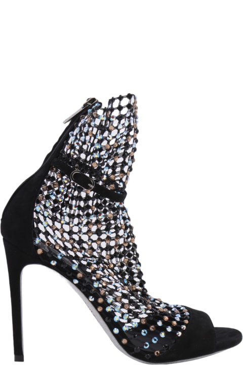Fashion for Women René Caovilla Black Suede Sandals