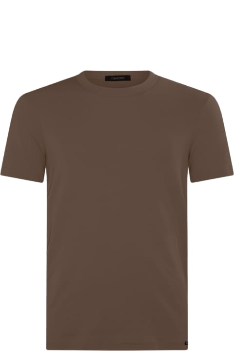 Topwear for Men Tom Ford Nude Cotton T-shirt