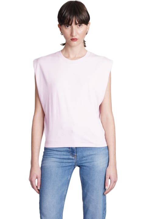 IRO for Women IRO Juli T-shirt In Rose-pink Cotton
