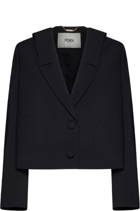 Fendi for Women Fendi Wool-blend Bolero Blazer