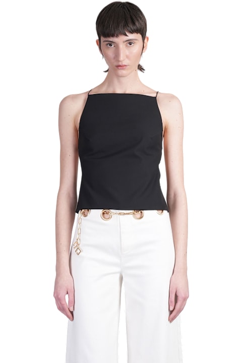 Cult Gaia Women Cult Gaia Lexa Topwear In Black Polyester