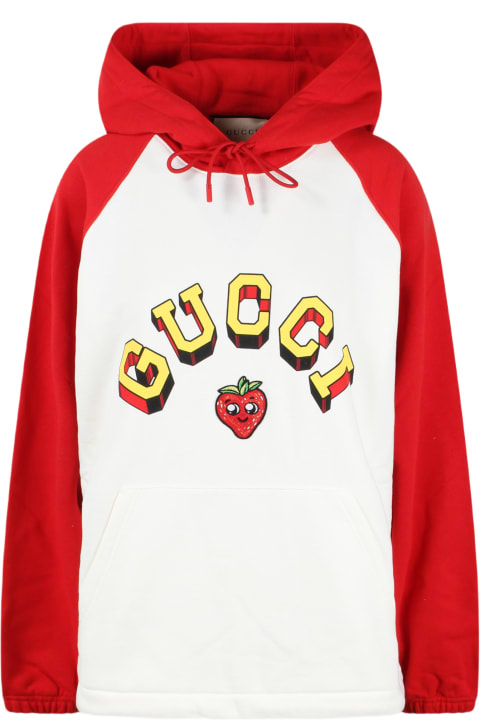 ウィメンズ Gucciのウェア Gucci Cotton Jersey Hooded Sweatshirt