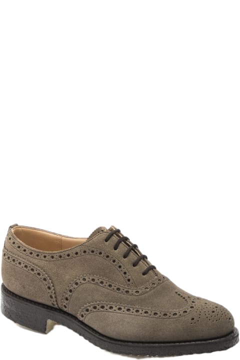 Church's Shoes for Men Church's Fairfield 81 Mud Castoro Suede Oxford Shoe (fitting F)