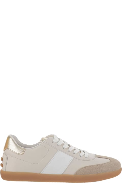 【送料&関税込】Tod's White And Beige Sneakers Tod's White And Beige Sneakers | italist