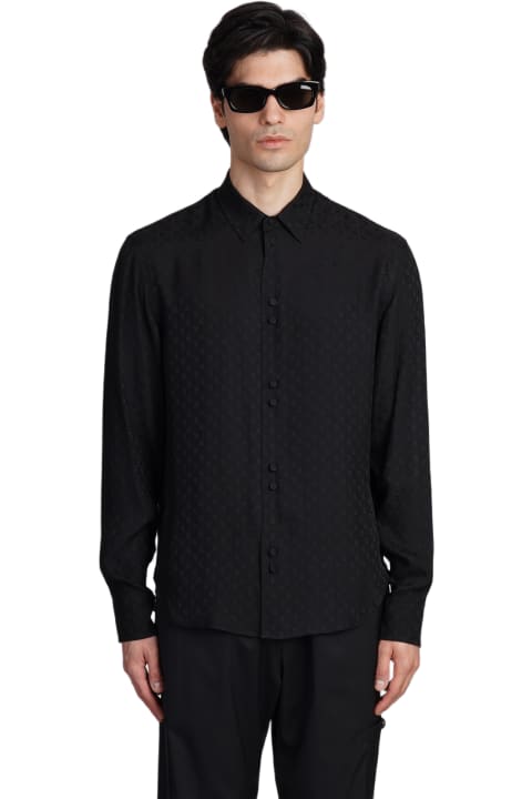 Palm Angels Shirts for Men Palm Angels Shirt In Black Silk