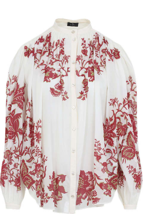 Homeware Etro Pleates Band Collar Shirt