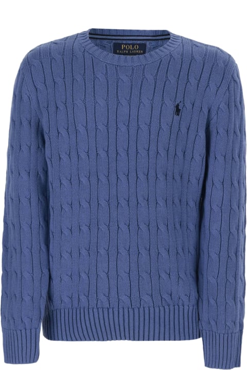 ベビーボーイズ Polo Ralph Laurenのニットウェア＆スウェットシャツ Polo Ralph Lauren Cotton Sweater With Logo