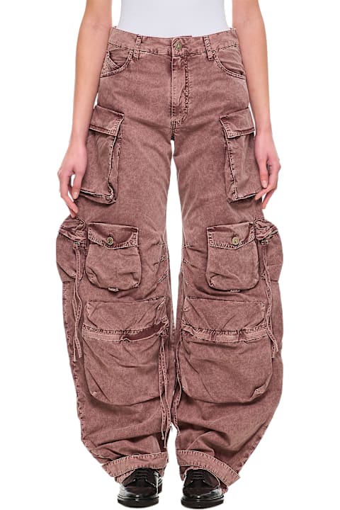 The Attico Pants & Shorts for Women The Attico Fern Long Trousers Natural Marble