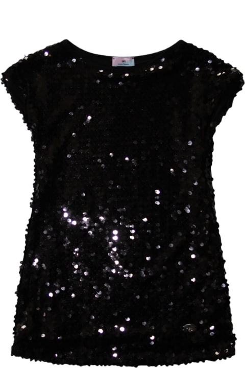ガールズ ジャンプスーツ Chiara Ferragni Black Dress