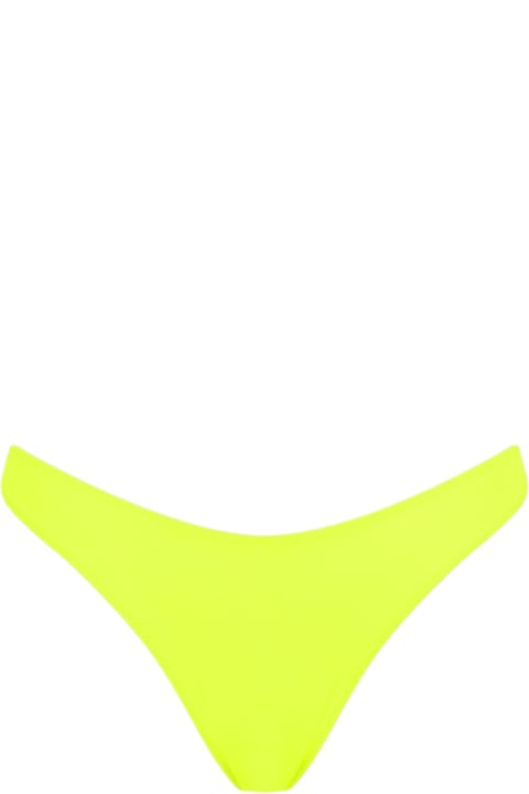 Homeware MC2 Saint Barth Woman Fluo Yellow Cheeky Swim Briefs