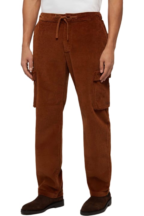 Homeware MC2 Saint Barth Camel Corduroy Cargo Pants Goldeck