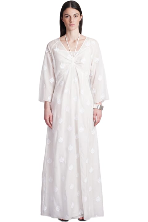 ウィメンズ Holy Caftanのワンピース＆ドレス Holy Caftan Aminia Lev Dress In White Cotton