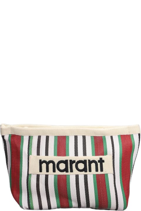Clutches for Women Isabel Marant Powden Clutch In Multicolor Nylon