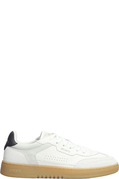 أدوات منزلية Axel Arigato Dice T-toe Sneakers In White Suede And Leather