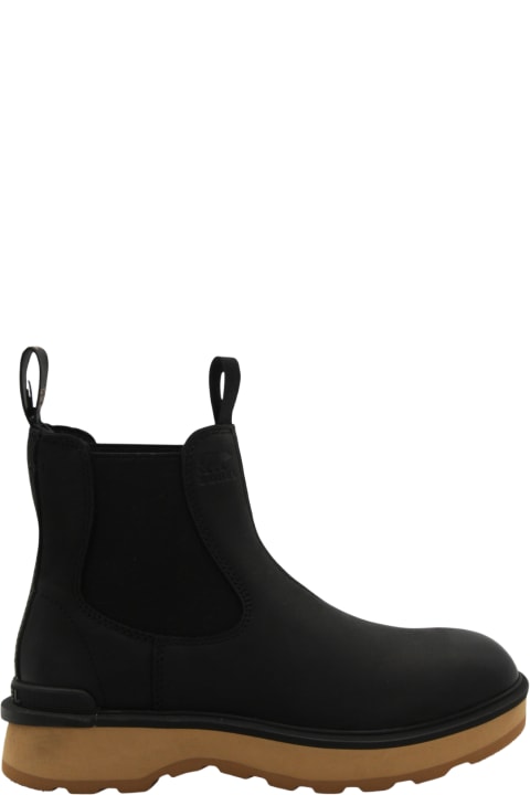 ウィメンズ Sorelのシューズ Sorel Black Leather Chelsea Boots