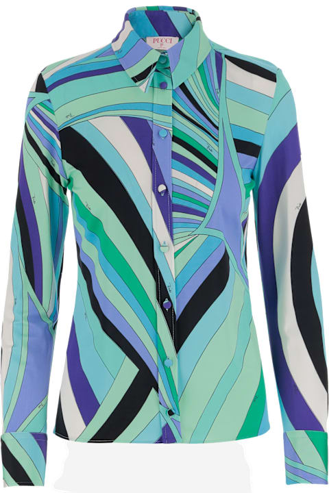 Pucci for Women Pucci Viscose Mixed Shirt With Iride Print