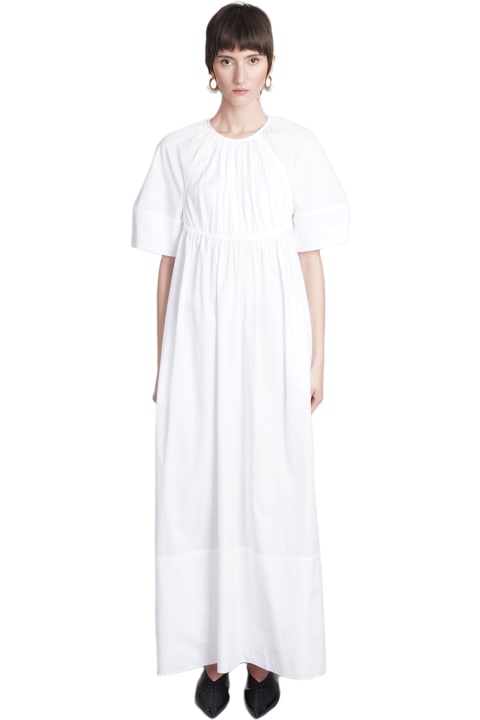 Jil Sander Dresses for Women Jil Sander Dress In White Cotton