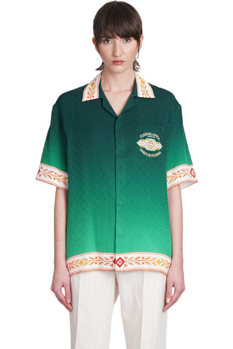 Casablanca for Women Casablanca Shirt In Green Silk