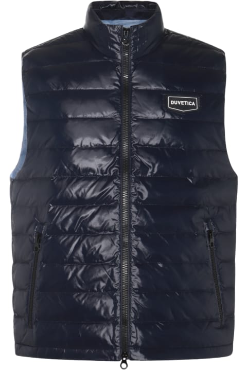 Fashion for Men Duvetica Dark And Light Blue Down Jacket
