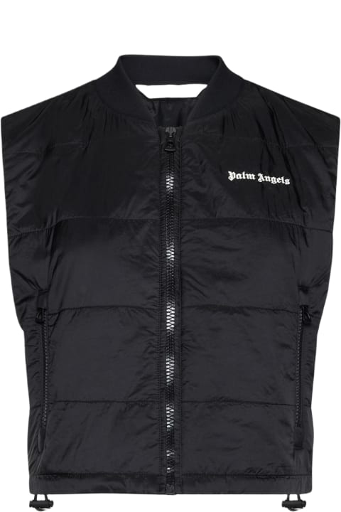 Palm Angels Coats & Jackets for Women Palm Angels Quilted Nylon Down Vest