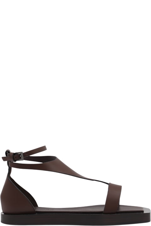 Max Mara for Women Max Mara Brown Veraflat Sandals