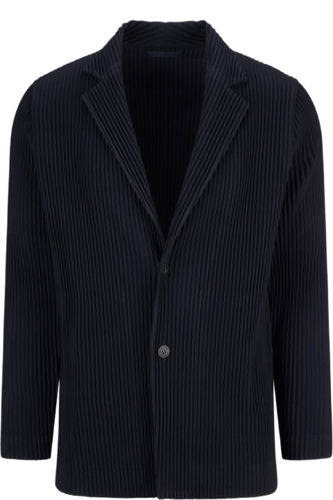 Homme Plissé Issey Miyake for Women Homme Plissé Issey Miyake Single-breasted Pleated Blazer