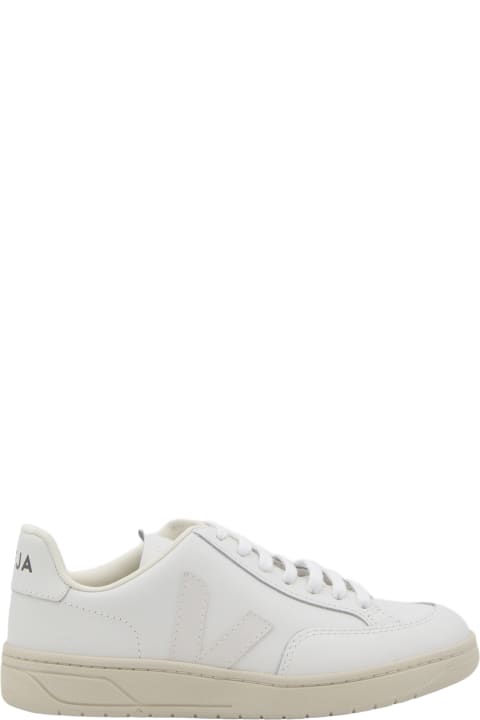 ウィメンズ Vejaのスニーカー Veja White Leather V-123 Sneakers