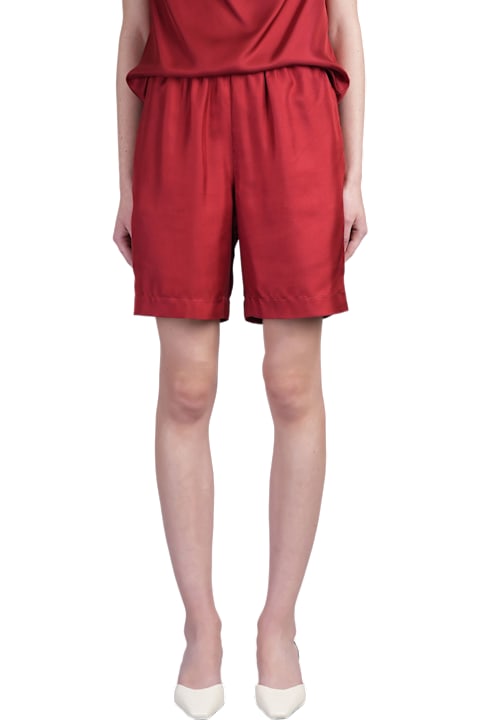 Loulou Studio for Women Loulou Studio Zinia Shorts In Red Silk