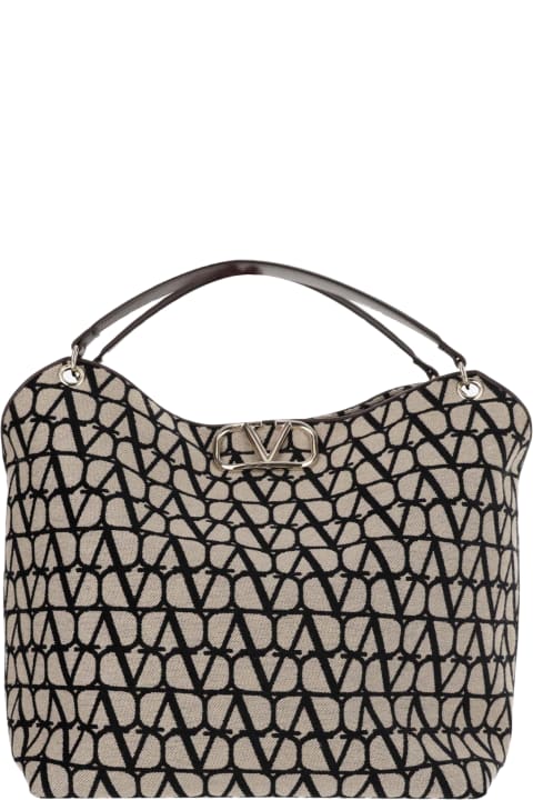 Valentino Garavani Bags for Women Valentino Garavani Le Troisieme Shopping Bag In Iconographe Toile