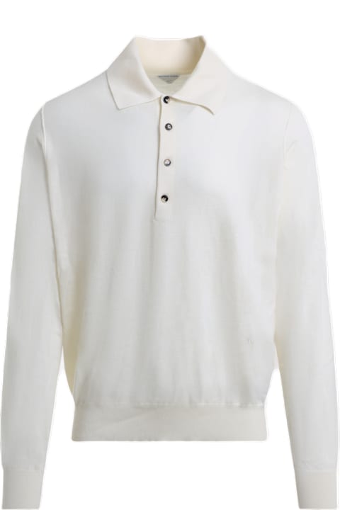 Topwear for Men Bottega Veneta Long Sleeves Cashmere Polo
