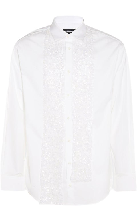 Dsquared2 Sale for Men Dsquared2 Sequin Embellished Buttoned Shirt