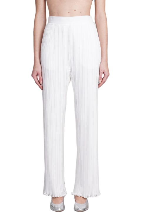 Pants & Shorts for Women Lanvin Pants In White Polyester