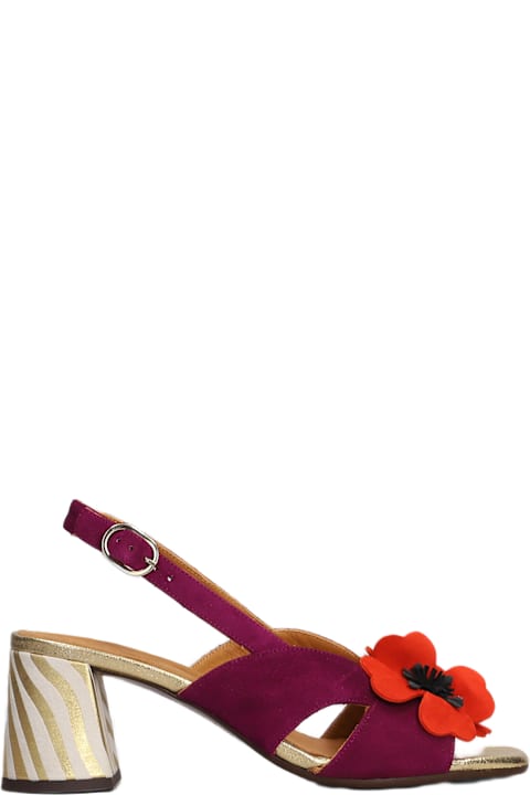 Homeware Chie Mihara Sandals In Viola Suede