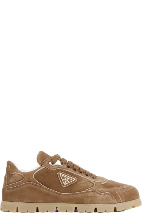 Laced Shoes for Women Prada Lace-up Sneakers