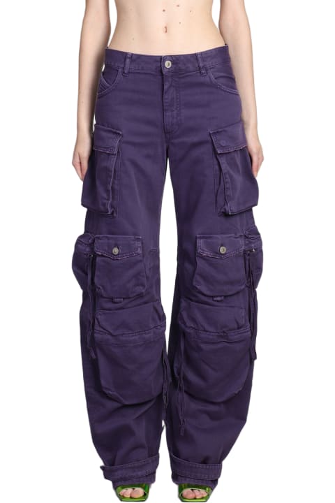 The Attico Jeans for Women The Attico Fern Pants In Viola Cotton