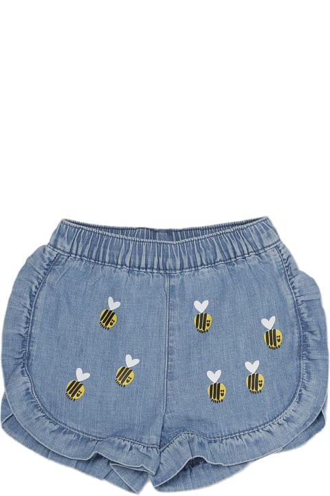 Bottoms for Baby Girls Stella McCartney Denim Shorts Shorts