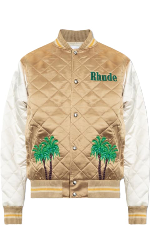 ウィメンズ Rhudeのコート＆ジャケット Rhude Quilted Bomber Jacket