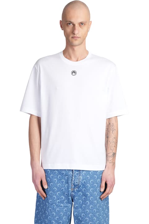 Marine Serre for Men Marine Serre T-shirt In White Cotton