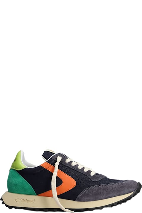 Valsport Sneakers for Men Valsport Start Sneakers In Blue Suede And Fabric