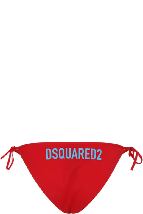 Dsquared2 Swimwear for Women Dsquared2 Red Bikini Bottoms
