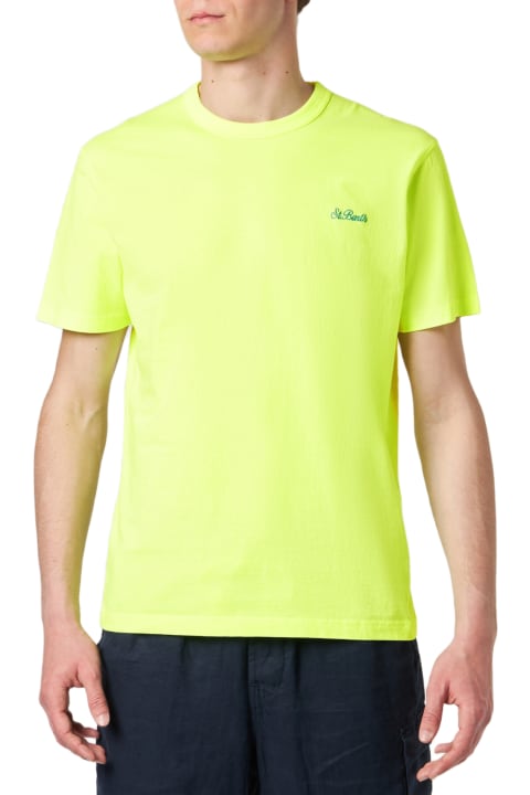 أدوات منزلية MC2 Saint Barth Man Yellow Cotton T-shirt