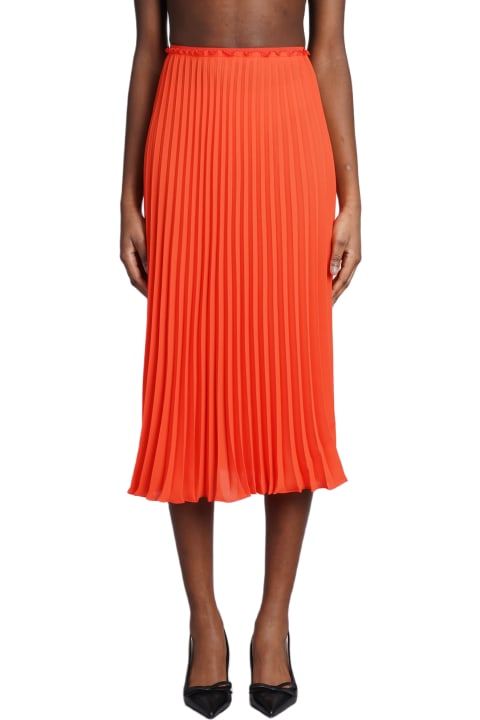 ウィメンズ RED Valentinoのスカート RED Valentino Skirt In Orange Synthetic Fibers
