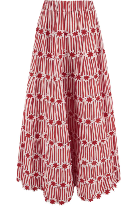 Flora Sardalos Skirts for Women Flora Sardalos Cotton Skirt With Striped Pattern